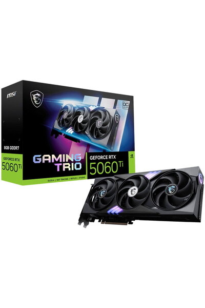 MSI Placă video GeForce RTX ™   5060 Ti 8G GAMING TRIO OC, 8GB GDDR7, 128-bit