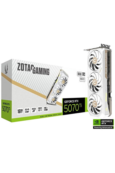 Zotac Placă video RTX 5070 TI Solid Core OC Albă 16GB GDDR7