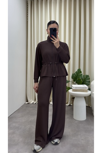 YOUR NAME Σετ δύο τεμαχίων - Καφέ - Μακρύ