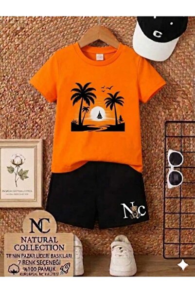 Nice Clothes Σετ δύο τεμαχίων - Πορτοκαλί - Σύντομο