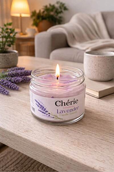 Mon Chérie Essence Lavender Kokulu Kavanoz Mum Aromalı