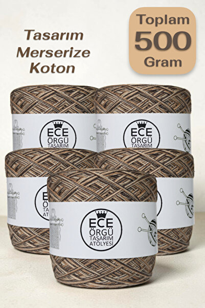 Ece Örgü Tasarım Atölyesi 6 στρώσεις ιταλικού βαμβακιού μερσεριζέ σε 3 διαφορ...