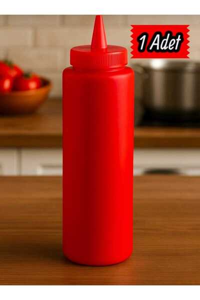 ZTF GLOBAL TRADE Kırmızı Sosluk Plastik 500ml