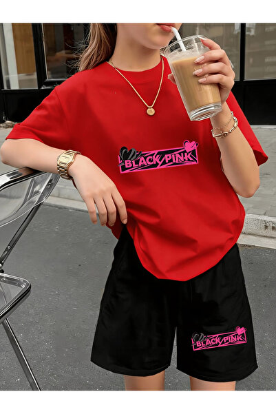 Nivorix Pink Printed Soft Short Sleeve Top and Shorts Set