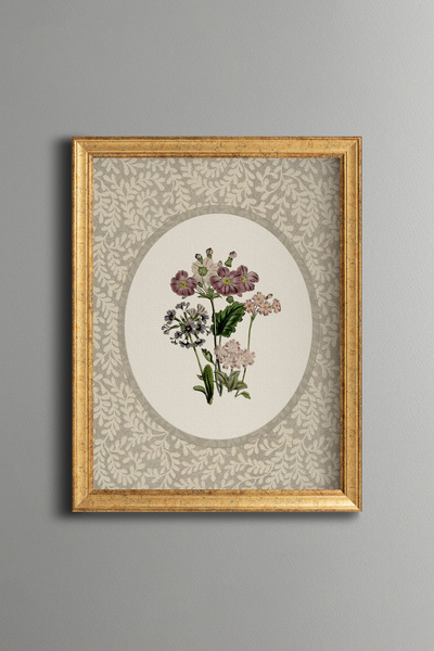 epiqart Elegant Floral Detail – Vintage Patterned Frame – Slim Model