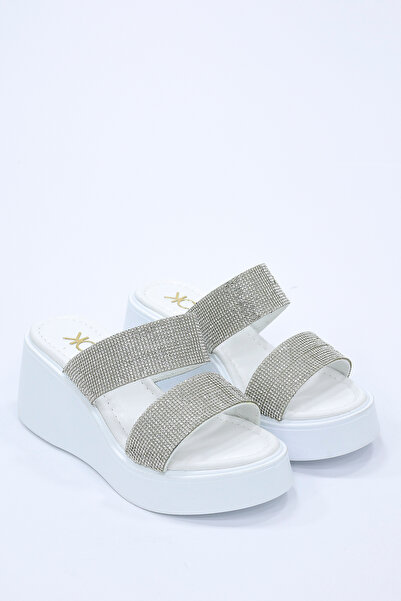 kajal ayakkabı Mules - White - Casual