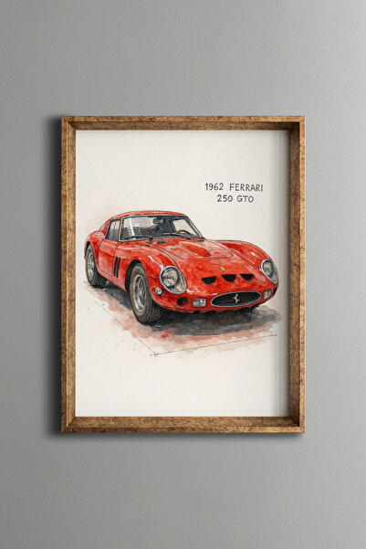 epiqart Classic Sports Car – Vintage Patterned Frame – Slim Model