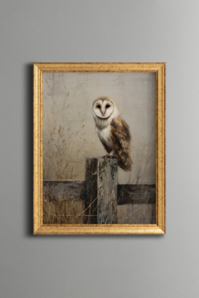 epiqart Owl – Vintage Patterned Frame – Slim Model