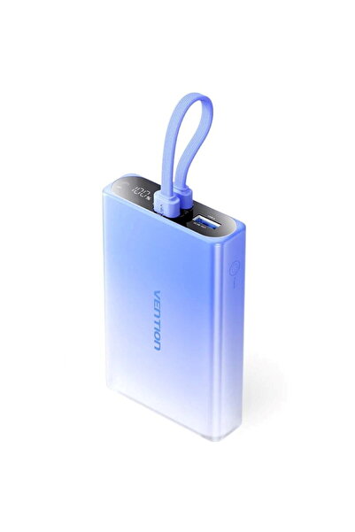 Vention Baterie externă de 10000mAh cu afișaj LED, USB-C + Lightning + USB-A,...
