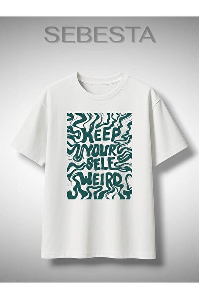 Sebesta Fashion Keep Your Self Weird Printed Premium Oversize T-Shirt