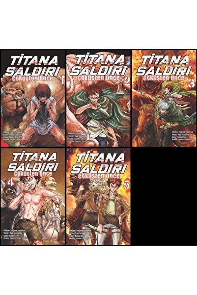 Komik Şeyler Titana Saldırı Çöküşten Önce 1-2-3-4-5. Ciltler