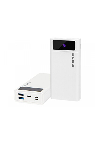 Blow Power Bank 20000mAh, 22,5W, 3 porturi USB, alb