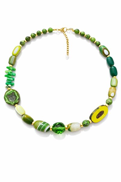 JİMNY JEWELRY Verda Natural Stone Necklace