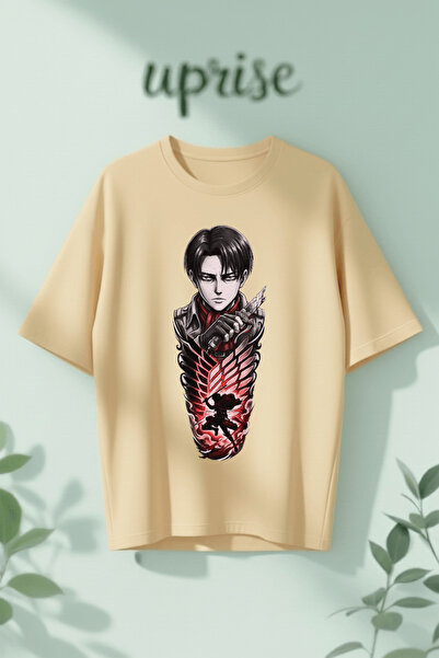 Vordevia T-Shirt - Μπεζ - Oversize