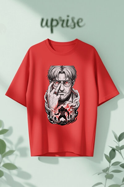 Vordevia T-Shirt - Κόκκινο - Oversize