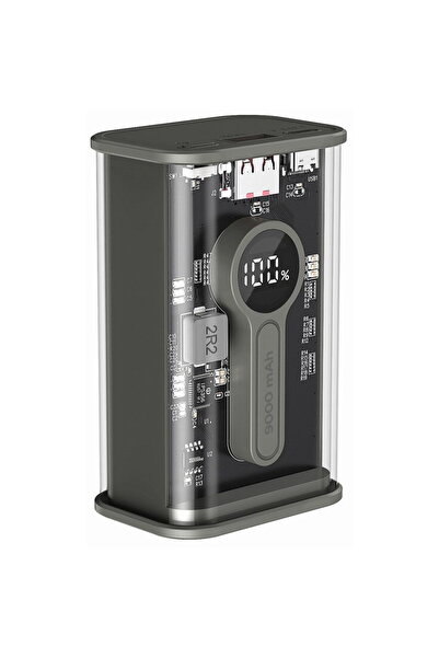 Gembird Baterie Externa PB09-TQC3-01 Transparent QC3.0 Quick charging, 9000 m...