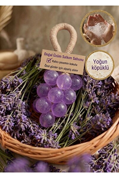 JKmons Doğal Mor Üzüm Salkım Sabun - Nişan, Nikah ve Özel Gün Hediyelik Dekor...