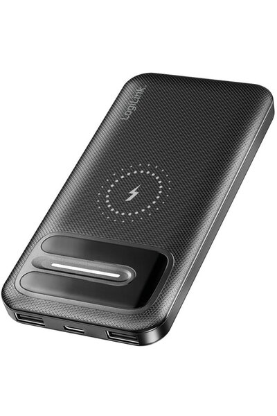 LogiLink Baterie externă 10000mAh wireless, neagră