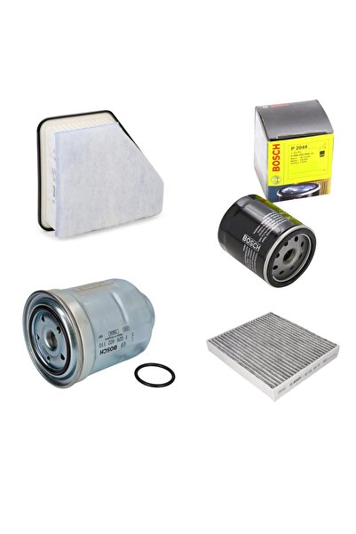 Filtre Bakım Seti Toyota Auris 1.4 D 4D Dizel 2007-2008 Hava + Yağ F + Yakıt F. + Polen