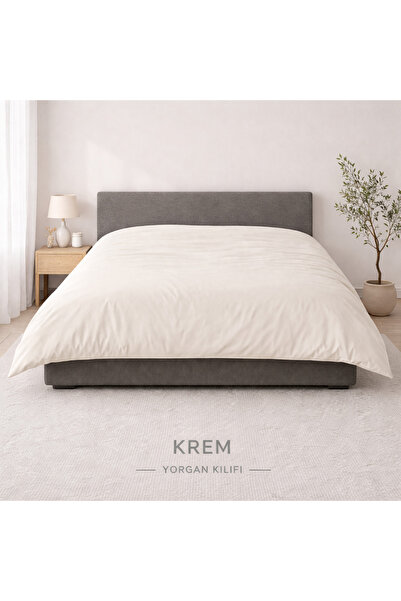 StellaFlavo 155x230 εκ. Μονό Παπλωματοθήκη (Ranforce Παπλωματοθήκη) – Κρεμ, Λ...