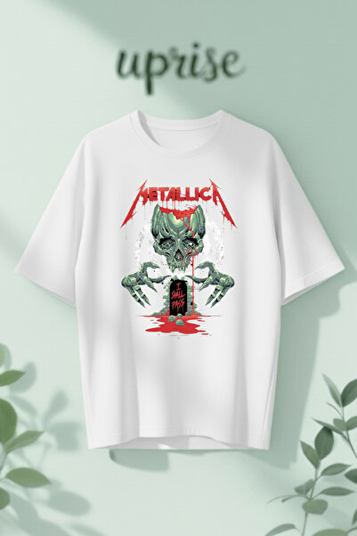 Vordevia Μπλουζάκι Oversize από βαμβάκι με στάμπα Metallica