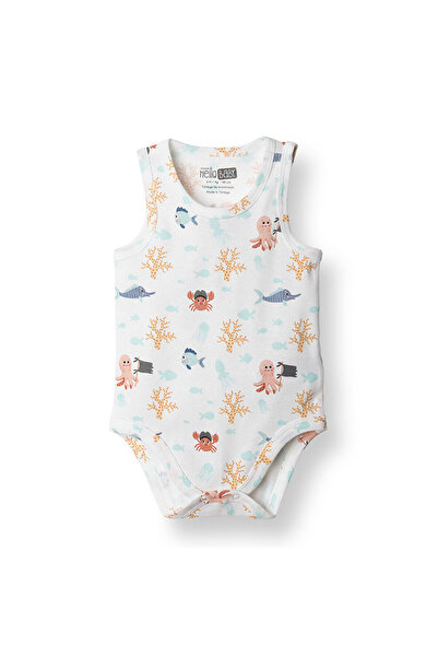 ebebek Hello Baby HelloBaby Erkek Bebek Body Bisiklet Yaka Sleeveless