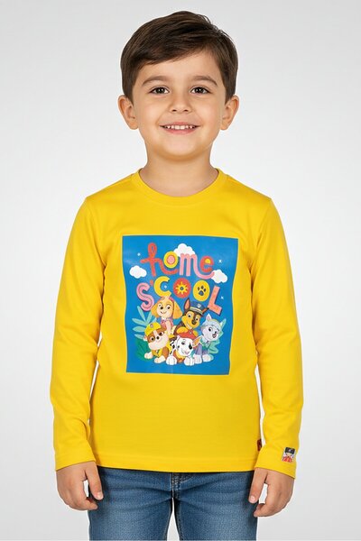 Hamleys تي شيرت x Paw Patrol للأطفال الصغار برقبة دائرية وأكمام طويلة وطباعة ...