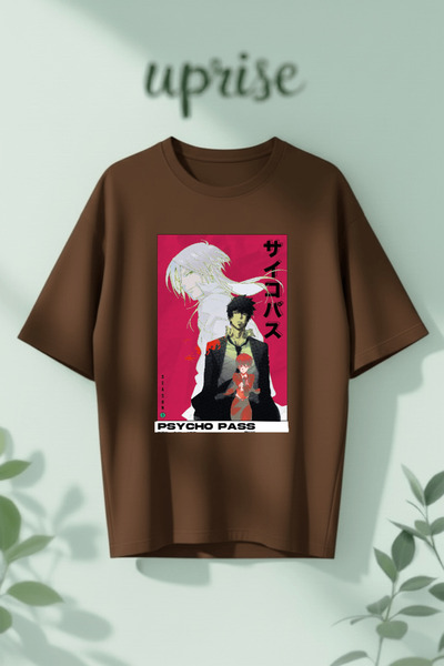 Vordevia Tricou oversize din bumbac imprimat Psycho Pass