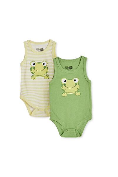 ebebek Hello Baby HelloBaby Erkek Bebek 2li Body Hayvan Baskılı Çıtçıtlı Bisi...
