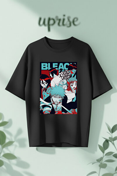 Vordevia Tricou supradimensionat din bumbac cu imprimeu Bleach