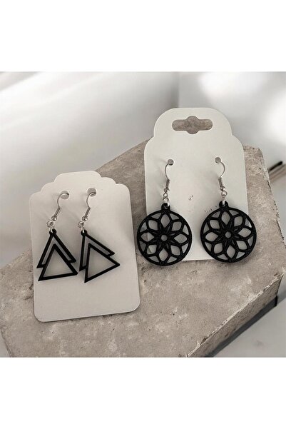 Major Hobi Black Geometric and Floral Pattern 3D Printing Lightweight Women's...