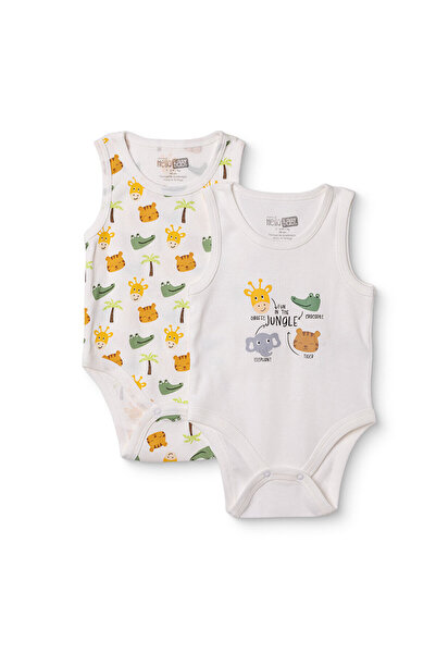 ebebek Hello Baby HelloBaby Erkek Bebek 2li Body Çıtçıtlı Bisiklet Yaka Sleev...
