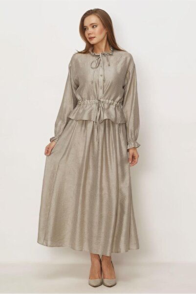 Alvina Two Piece Sets - Beige - Long