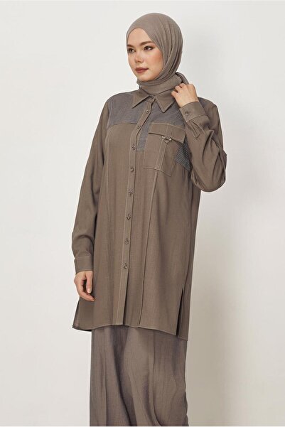 Alvina ΛΙΝΟ ΠΟΥΚΑΜΙΣΟ ΜΕ ΓΙΑΚΑ ΤΟΥΝΙΚ 46458