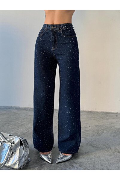 XBELLA DENİM ΓΥΝΑΙΚΕΙΟ ΨΗΛΟΜΕΣΟ ΠΑΝΤΕΛΟΝΙ ΤΖΙΝ ΣΕ ΣΚΟΥΡΟ ΜΠΛΕ ΜΕ ΦΑΡΔΙΑ ΜΠΑΤΣ...