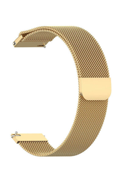 OEM Λουράκι Ανοξείδωτο Ατσάλι Χρυσό (Universal 22mm) isp22mmmilanesegold