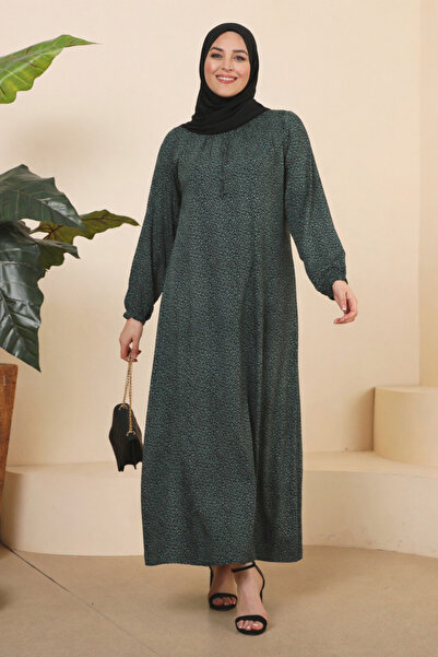 Ferace Modest Dresses - Green - Basic