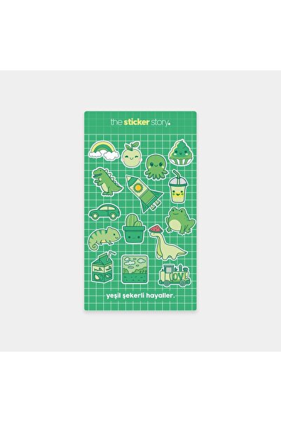 The Sticker Story. Green Minis Series
