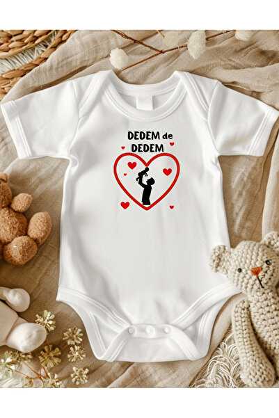 lupi Grandfather Written Unisex Design Bodysuit for Girls and Boys