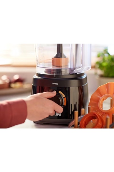 Philips معالج طعام سلسلة 5000 بقوة 750 واط وسعة 1.5 لتر طراز HR7301/90 باللون...