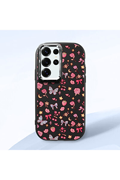 ucuc Black Silicone Case Compatible with Samsung Galaxy S25 Ultra with Shock-...