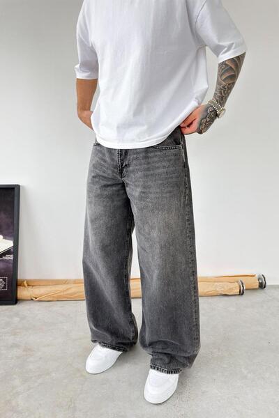 HAFKAGİYİM Γκρι Παντελόνι Φαρδύ Παλιάς Σχολής " (Gray Old School Baggy Pants)...