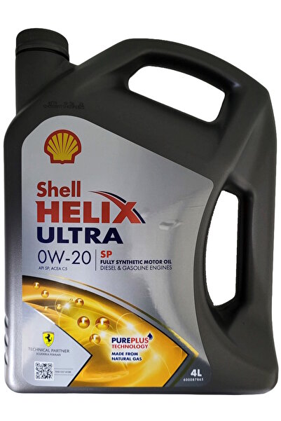 SHELL Helix Ultra SP 0W-20 Tam Sentetik Motor Yağı 4 Litre Fully Synthetıc Mo...