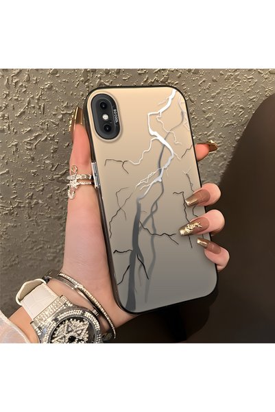 SLIMFELT iPhone X/XS Uyumlu Yüksek Kaliteli Yıldırım Kılıf, Şık, Erkek Kadın ...