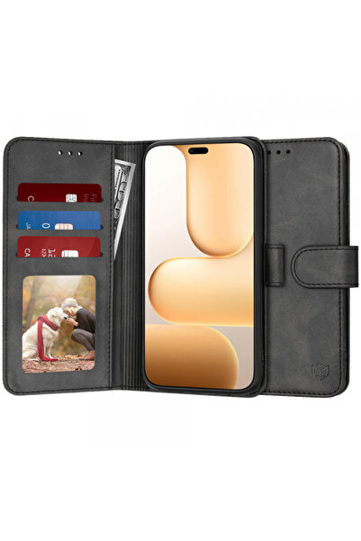 Bibilel Husa pentru Honor 600 Lite, Bibilel, Diary Book, Husa, Negru