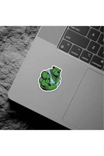 The Sticker Story. Furious Power Bear Sticker