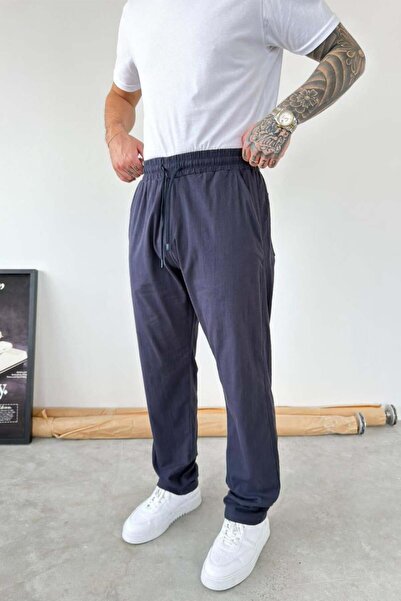 HAFKAGİYİM Pantaloni largi bleumarin in