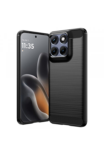 Stef's Cat Husa pentru Motorola Edge 70 Fusion, Stef's Cat, Carbon, Neagra