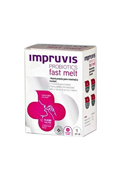 impruvis Fast Melt, Capsuni si Zmeura, 10 plicuri
