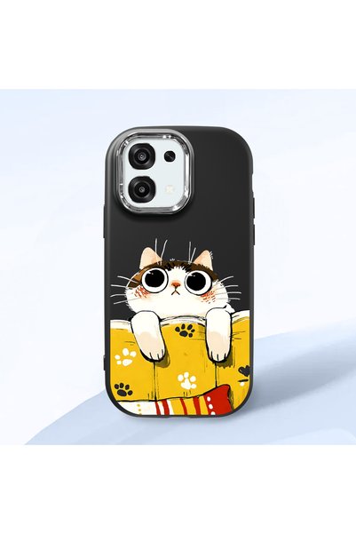 ucuc Oppo A6 Pro 4G/5G Compatible Shock-Absorbing Camera Protected Black Sili...